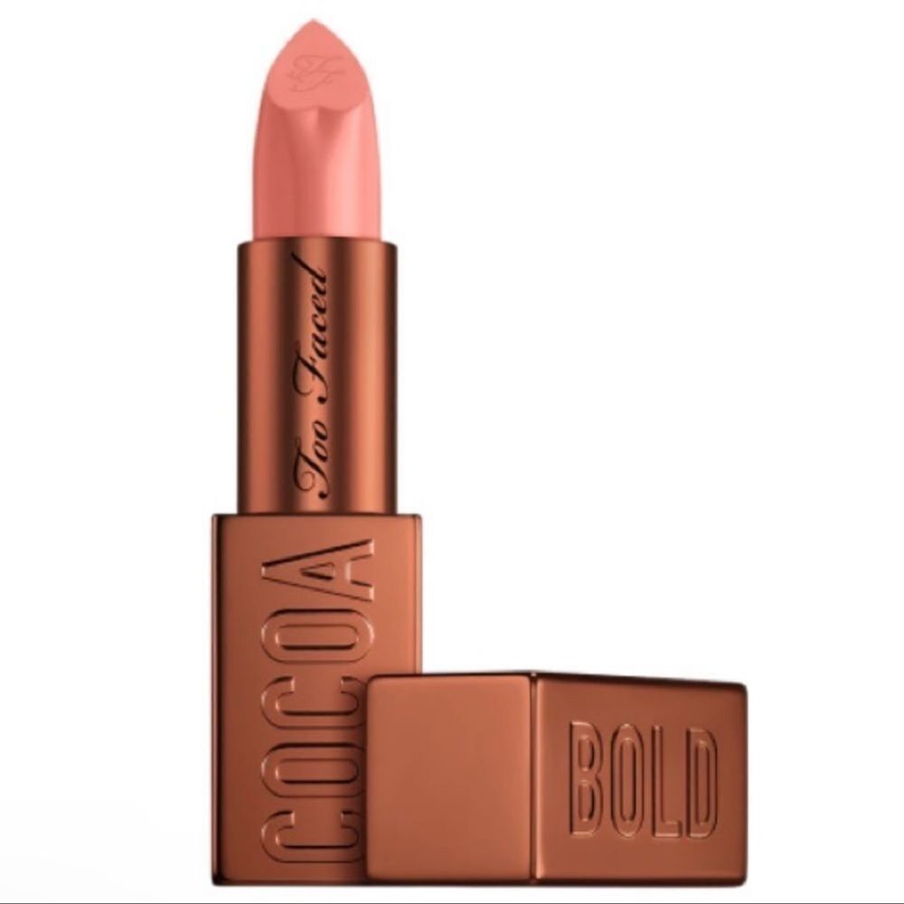 NIB Too Faced Buttercream Cocoa Bold Lipstick New Full Sz